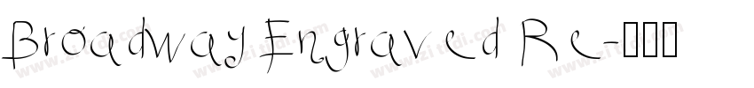 Broadway Engraved Re字体转换